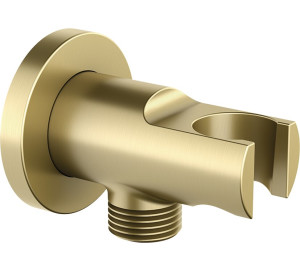 Cylindrical shower holder with 1/2" connector